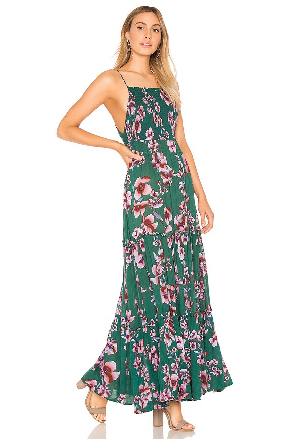 view 2 of 3 ROBE MAXI GARDEN PARTY in Turquoise