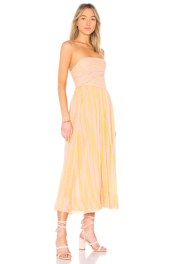 view 2 of 3 Stripe Me Up Dress in Yellow Combo