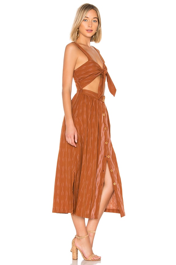 view 2 of 3 CALDASI 미디 원피스 in Bronze