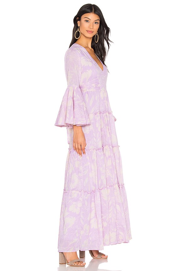 view 2 of 3 CARMEN TIE BACK 맥시 in Purple Combo