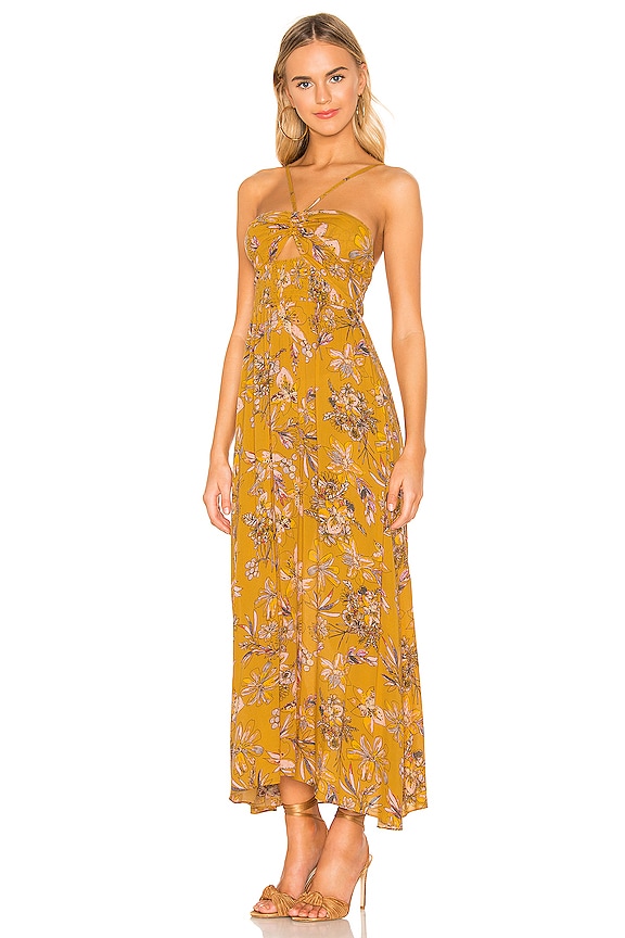 view 2 of 3 One Step Ahead Maxi Dress in Gold