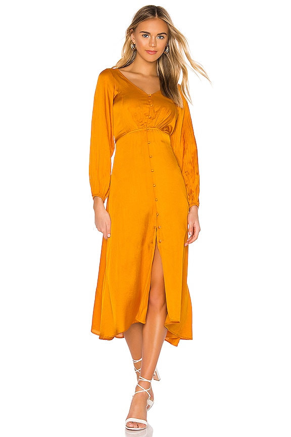 view 2 of 4 VESTIDO MIDI LATER DAYS in Tangerine