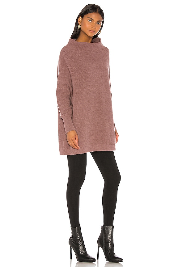 view 2 of 3 Ottoman Slouchy Tunic Sweater Dress in Nutmeg