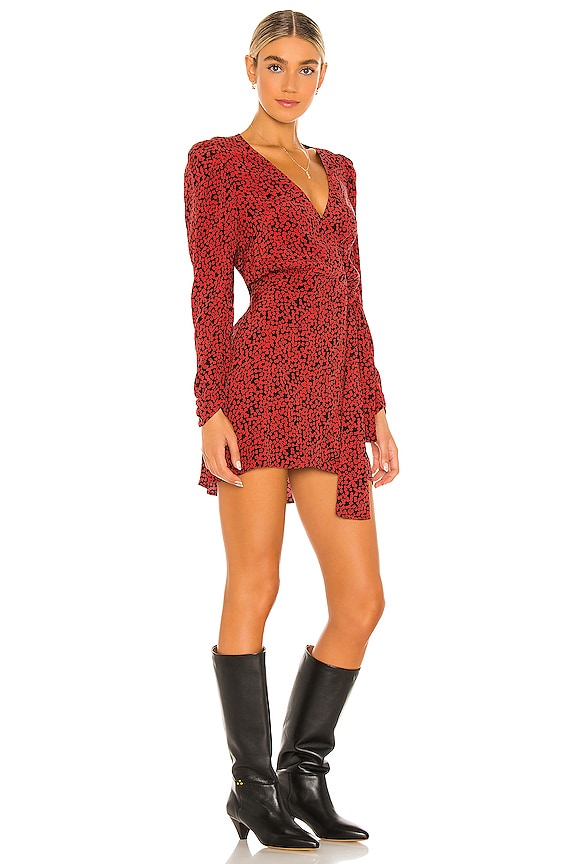 view 2 of 3 Kinsley Wrap Dress in Black Combo