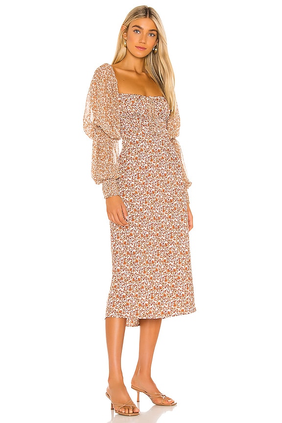 view 2 of 3 Aglow Midi Dress in Tea Combo