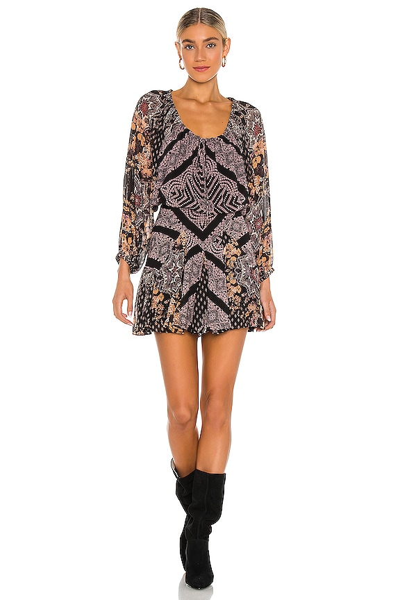 view 2 of 4 Seven Wonders Mini Dress in Black Combo