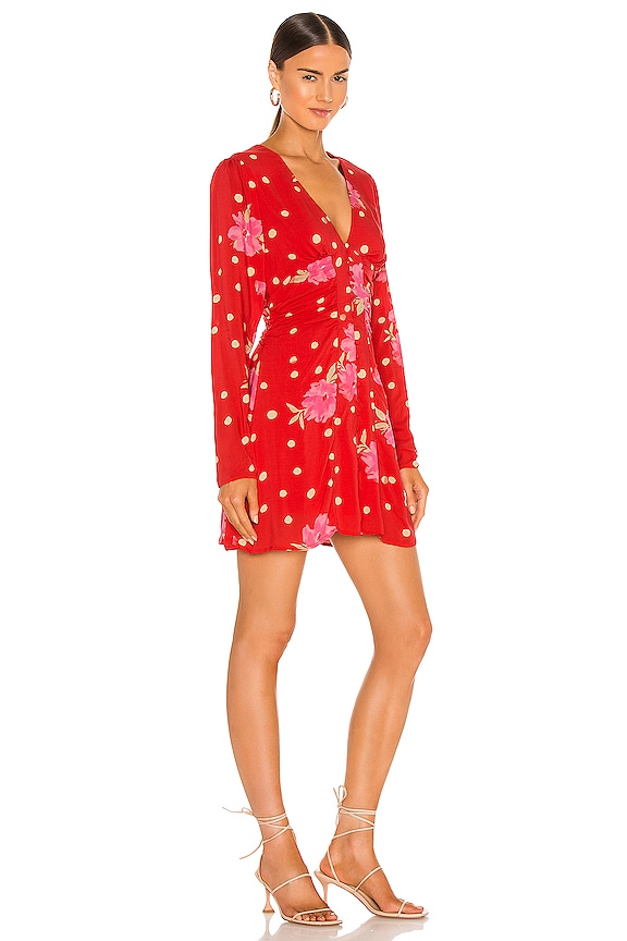 view 2 of 3 Date Night Mini Dress in Strawberry Combo