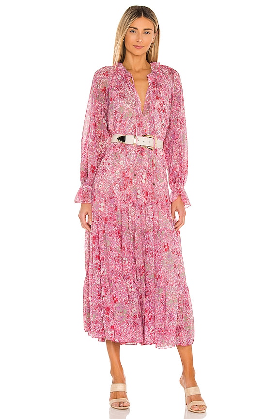 Free People Feeling Groovy Maxi Dress in Summertime Pink | REVOLVE