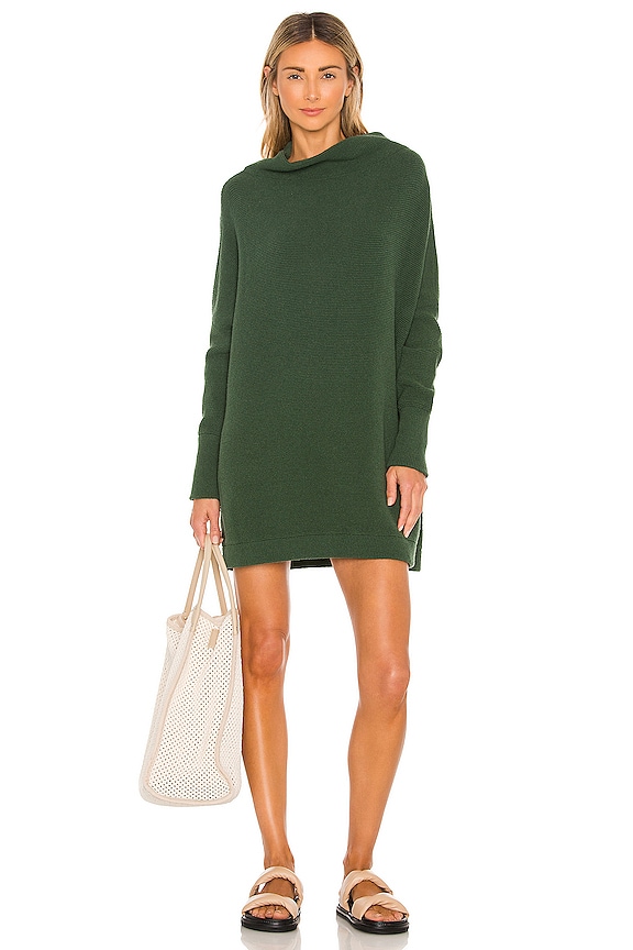 view 1 of 3 Ottoman Slouchy Tunic Sweater Dress in Aged Pine