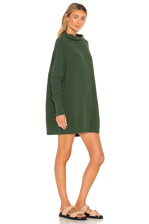 view 2 of 3 Ottoman Slouchy Tunic Sweater Dress in Aged Pine