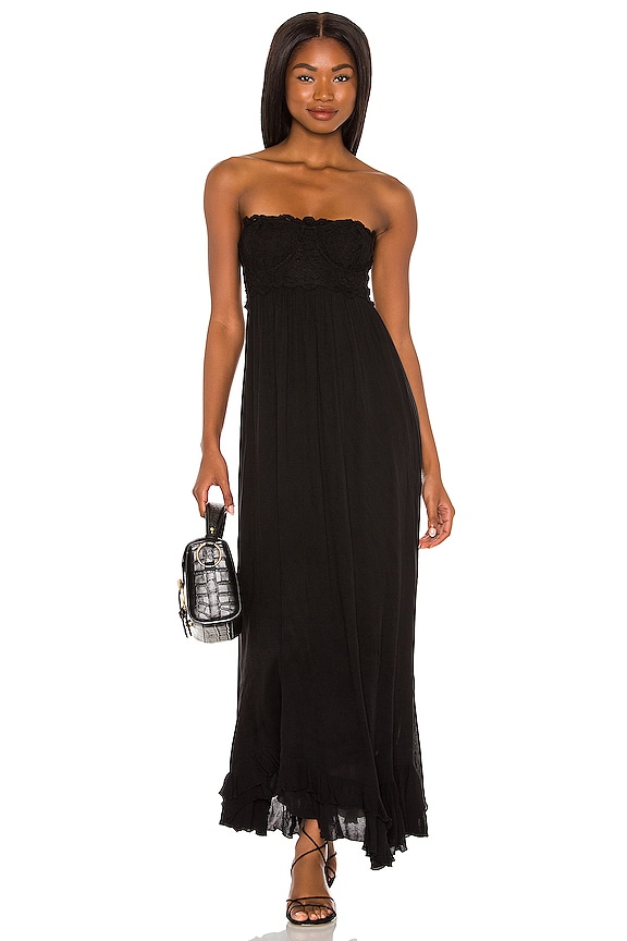 view 1 of 3 Adella Corset Maxi Dress in Black