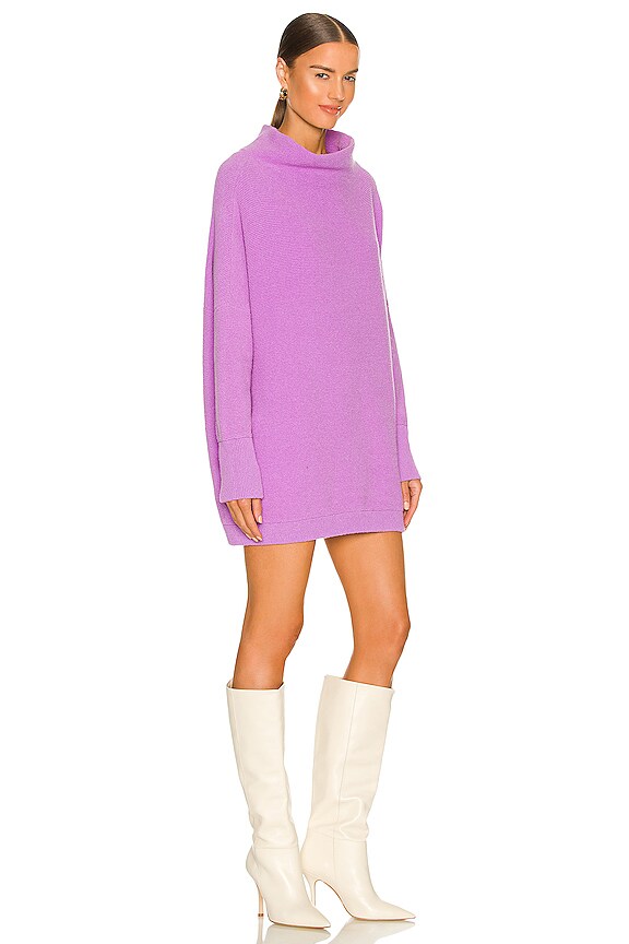 view 2 of 3 TUNIQUE FREE PEOPLE OTTOMAN in Glowing Grape