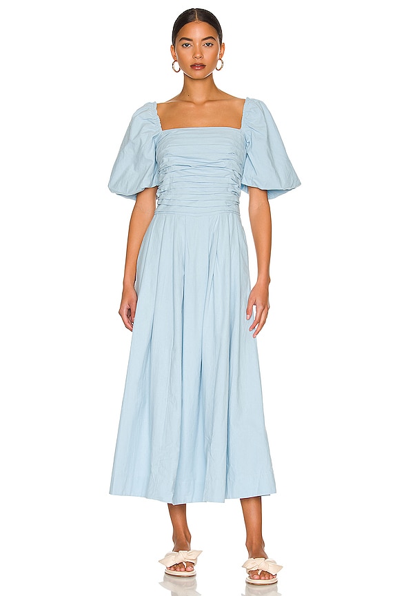 Free People Aint She A Beaut Midi Dress In Hot Spring Revolve