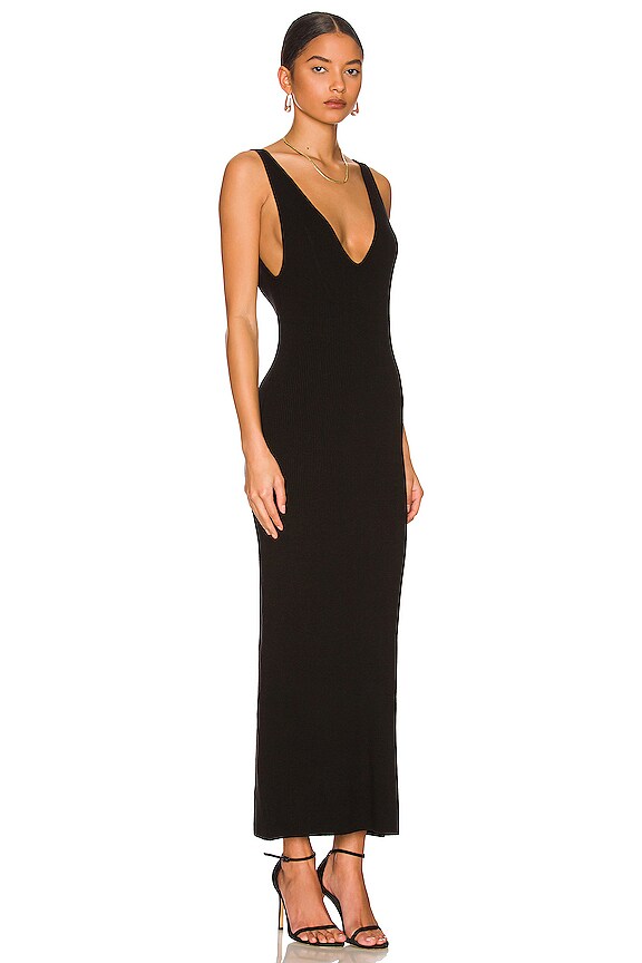 view 2 of 3 ROBE SWEAT MIDI FREE PEOPLE DANIELA in Black