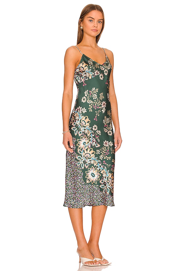 view 2 of 3 Your Better Side Midi Slip in Rosemary Combo