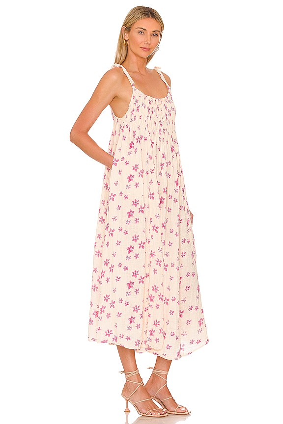 view 2 of 3 FREE PEOPLE AZURE 미디 원피스 in Lilac & Ecru