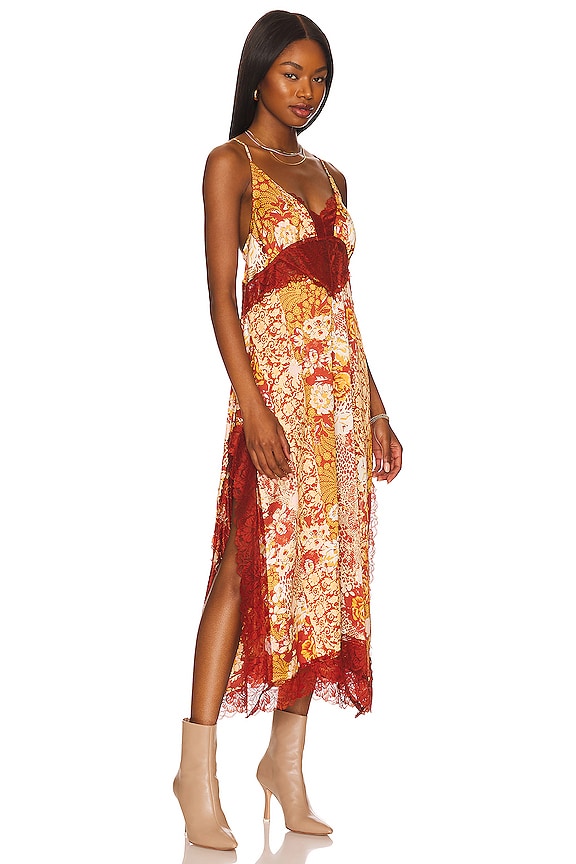 view 2 of 4 VESTIDO FREE PEOPLE RIGHT NOW in Amber Combo