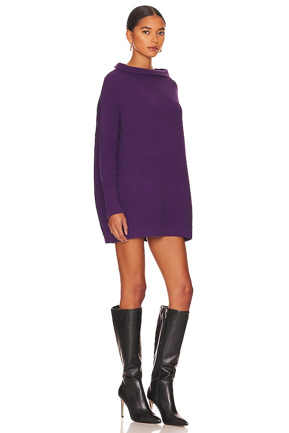 view 2 of 3 PULL FREE PEOPLE OTTOMAN in Gothic Grape