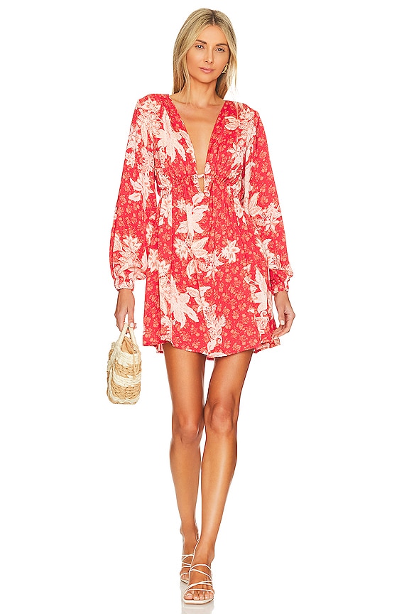 Free People Soli Mini Dress in Floral Combo | REVOLVE