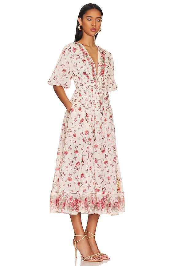 view 2 of 3 MAXIVESTIDO FREE PEOPLE LYSETTE in Tea Combo