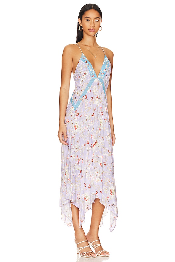 view 2 of 3 X Intimately FP There She Goes Printed Slip in Periwinkle