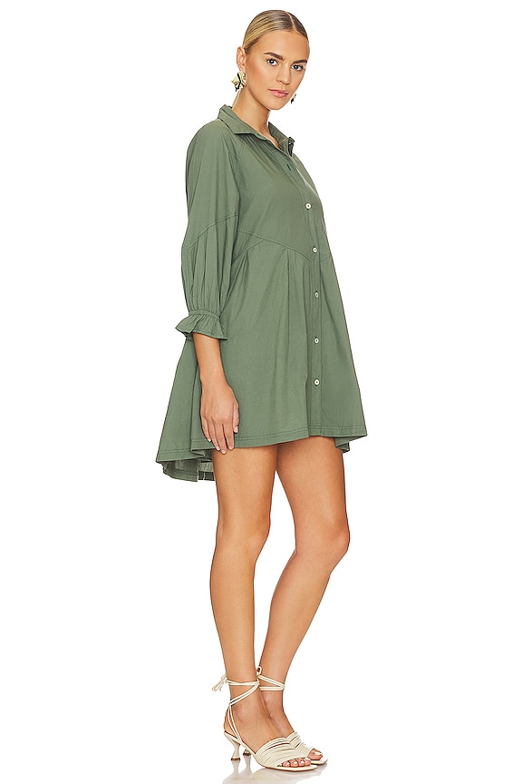 view 2 of 3 Hannah Poplin Dress in Army