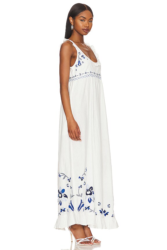 view 2 of 3 ROBE FREE PEOPLE MAGDA in Ivory Indigo