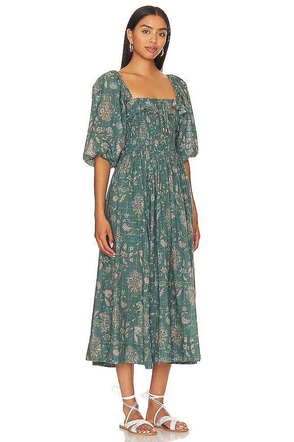 view 2 of 3 Oasis Printed Midi in Jade