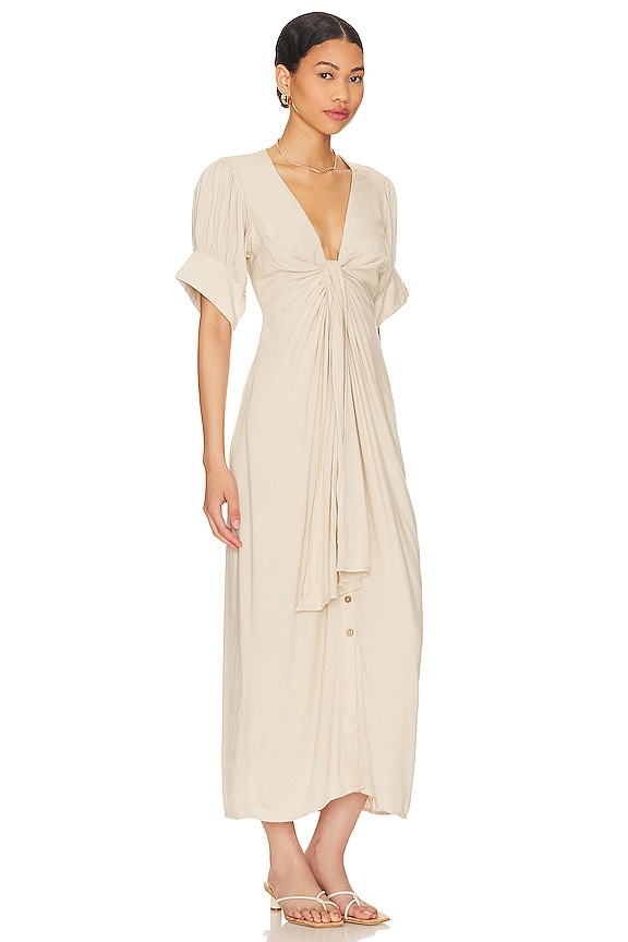 view 2 of 3 Vintage Summer Midi Dress in Stone Cold