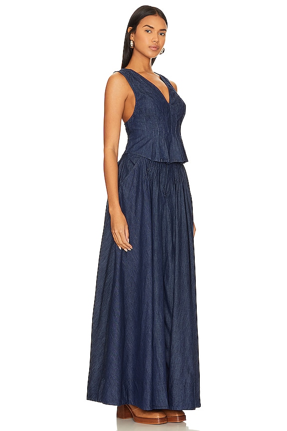 view 2 of 4 ENSEMBLE EN JEAN FREE PEOPLE CLEAN in Space Girl Wash