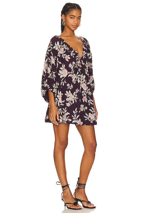 view 2 of 3 Portia Mini Dress in Black Cherry