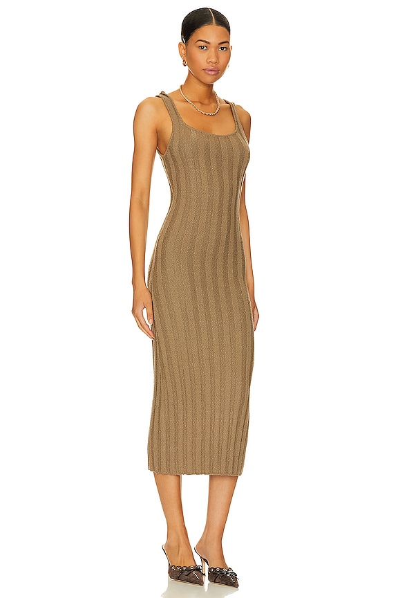 view 2 of 3 Santos Sweater Midi Dress in Olive Stone