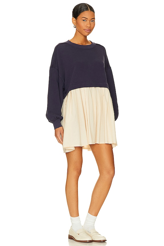 view 2 of 3 Eleanor Sweatshirt Dress In Tempest Combo in Tempest Combo