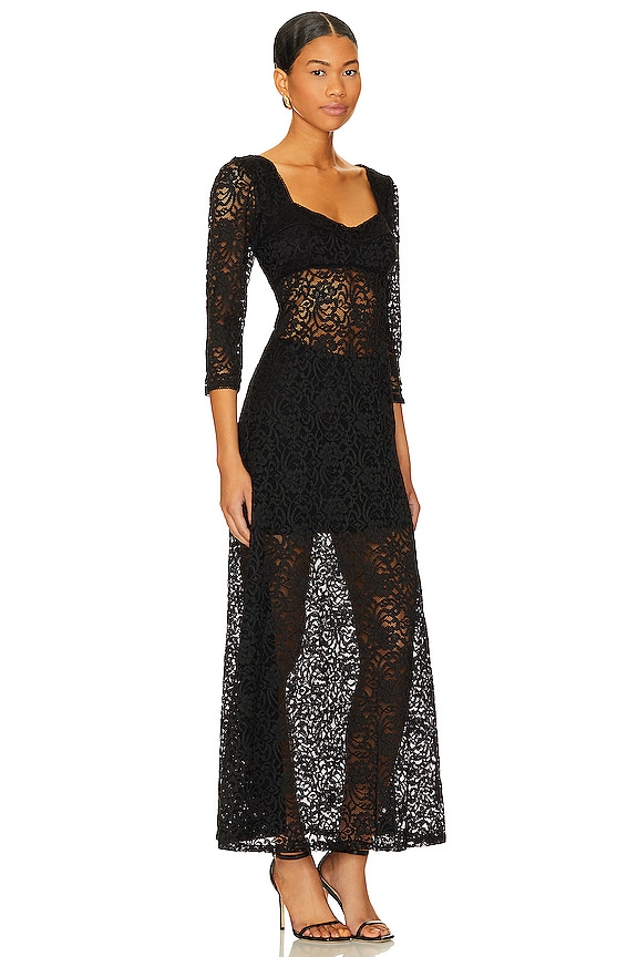 view 2 of 3 ПЛАТЬЕ FREE PEOPLE ADORED in Black