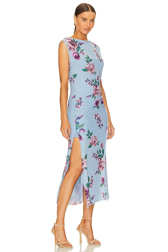 view 2 of 3 Carmel Midi Dress in Blue Combo