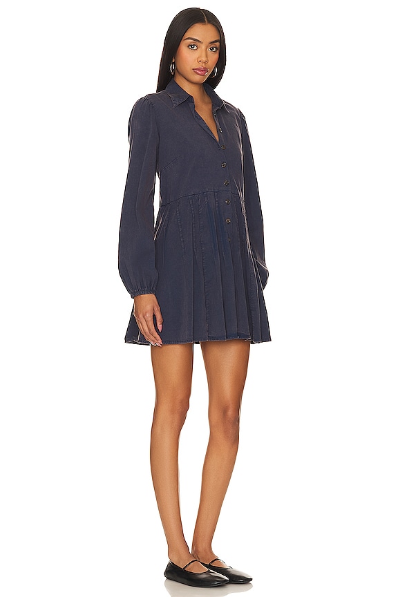 view 2 of 3 FREE PEOPLE MARVELOUS MIA 미니 원피스 in Dried Indigo