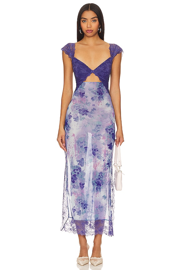 view 2 of 4 Suddenly Fine Maxi Slip in Spring Rain Combo