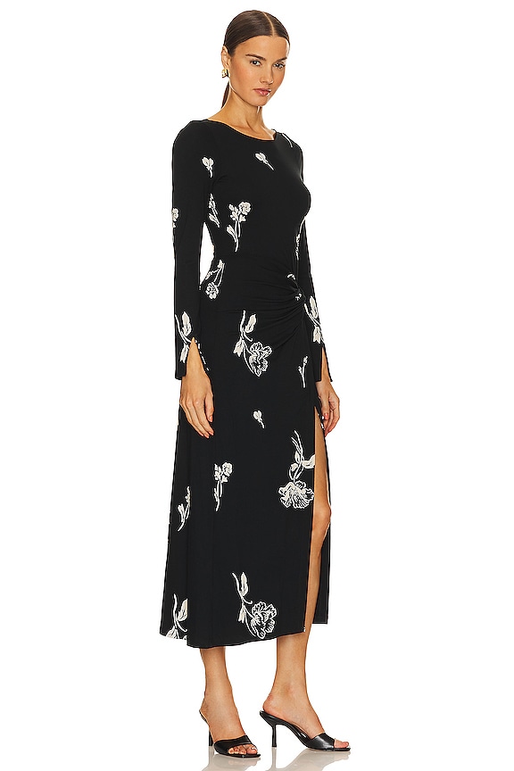 view 2 of 3 Love And Be Loved Midi Dress in Black Combo