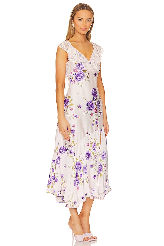 view 2 of 3 Warm Hearts Midi Dress in Ivory Combo