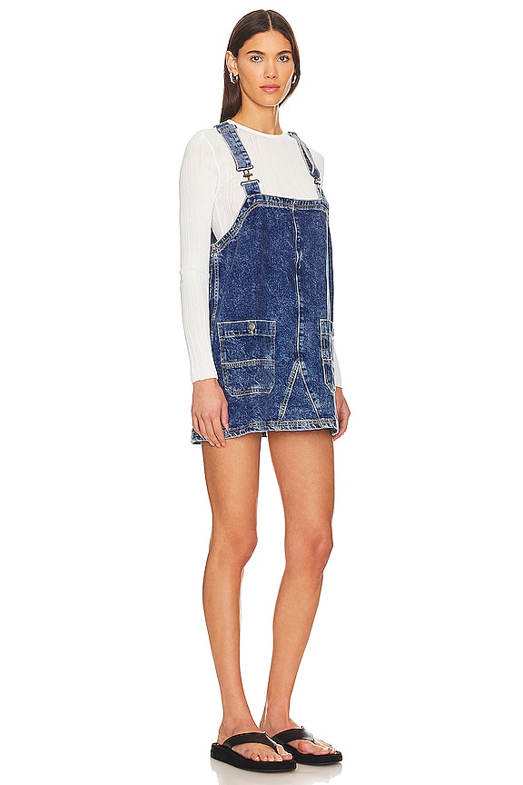view 2 of 4 x We The Free Overall Smock Mini Dress in Sapphire Wash