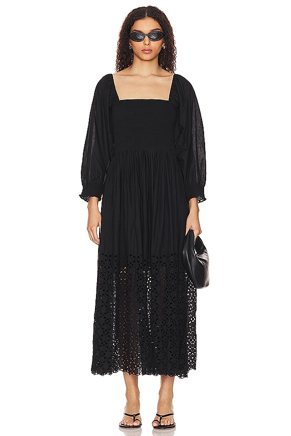 view 2 of 3 ROBE MI-LONGUE FREE PEOPLE PERFECT STORM in Black