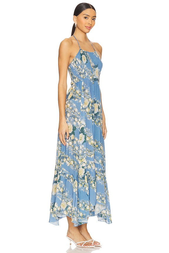 view 2 of 3 Heat Wave Printed Maxi Dress in Allure Blue Combo