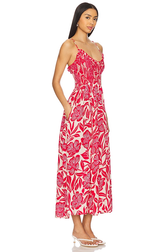 view 2 of 3 Sweet Nothings Midi Dress in Gardenia Combo