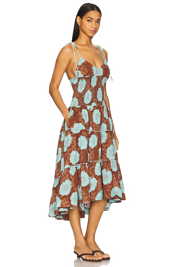 view 2 of 4 ADRIEL ミディ丈ドレス in Nutmeg Combo