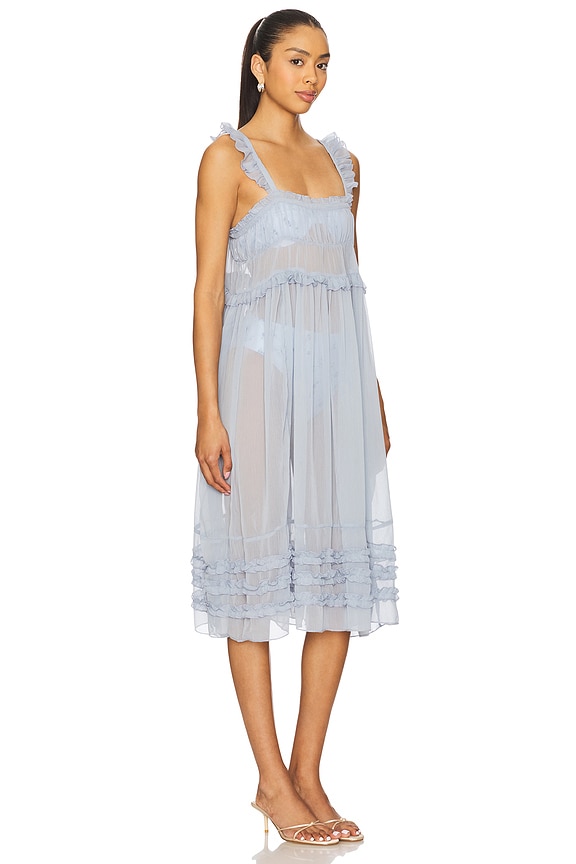 view 2 of 3 Moon Phase Midi Dress in Morning Haze