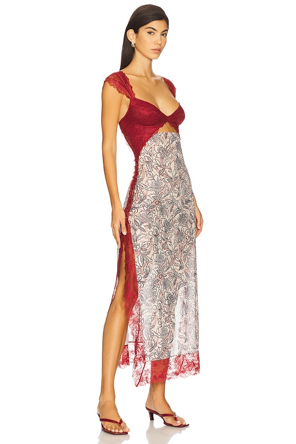 view 2 of 3 x Intimately Suddenly Fine Maxi Slip In Birch Combo in Birch Combo