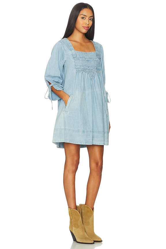 view 2 of 3 Sonora Denim Mini Dress in Cornflower