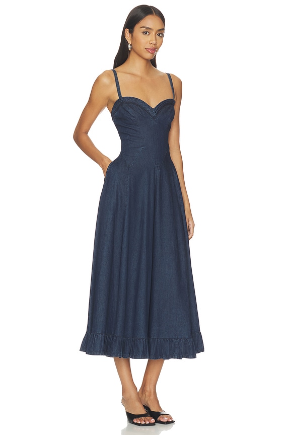 view 2 of 3 VESTIDO MIDI ANOTHER SEASON in Rinse