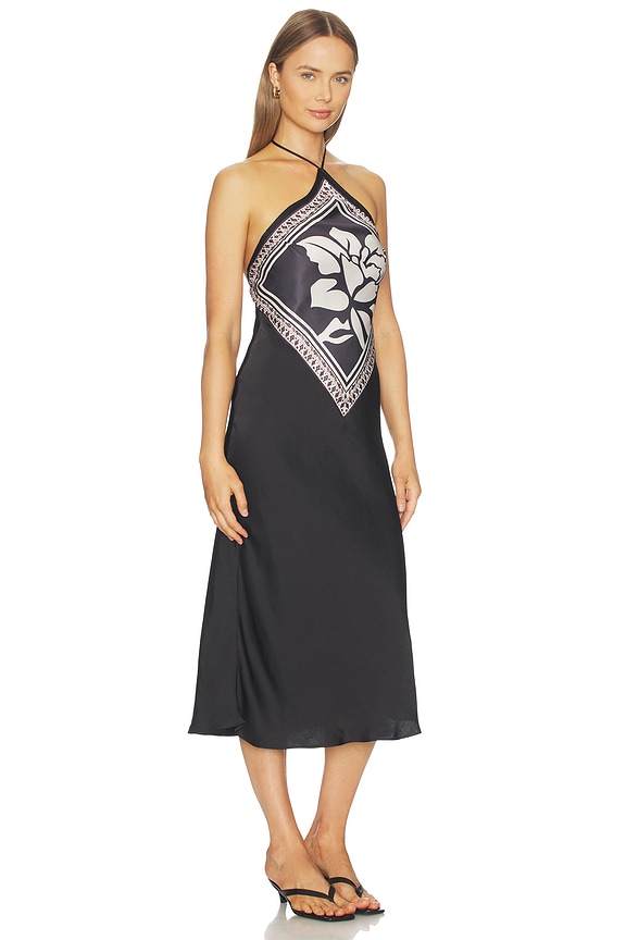 view 2 of 3 VESTIDO MIDI CITRINE in Raven Combo