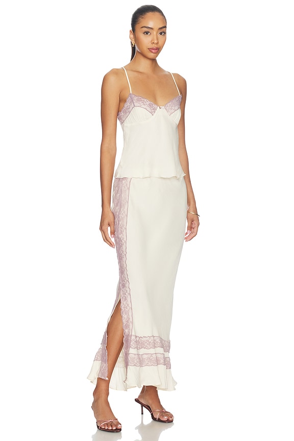 view 2 of 4 x Intimately FP Wish You Were Here Slip Set in Pearled Elderberry Combo